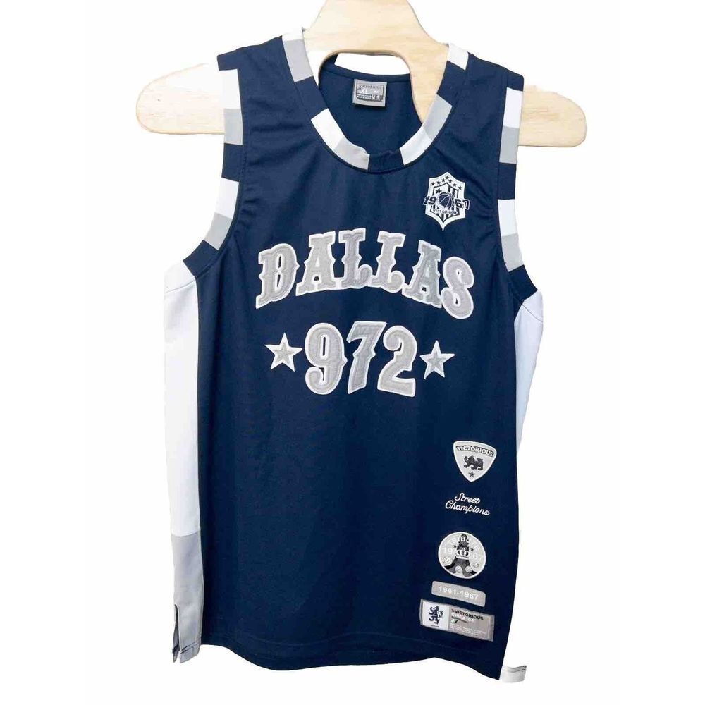 Vtg Dallas Basketball Stitched Jersey Mens XL 1967‎ Streetball  972 Victorious